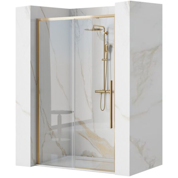 Sprchové dvere Rea SOLAR 100 cm zlaté