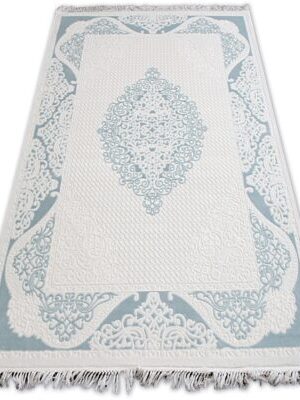 Dywany Lusczow Kusový koberec AKRYLOVÝ MIRADA 5416 modrý (Mavi) Fringe