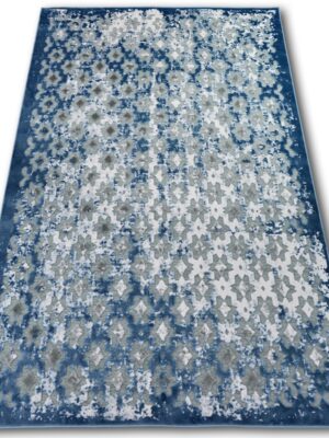 Dywany Lusczow Kusový koberec ACRYLOVY YAZZ 7006 sivý / modrý / slonová kosť