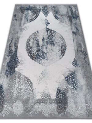 Dywany Lusczow Kusový koberec AKRYLOVÝ VALENCIA 5040 modrý/sivý