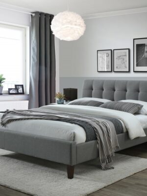 HALMAR Čalúnená posteľ Sara II 160x200 cm sivá