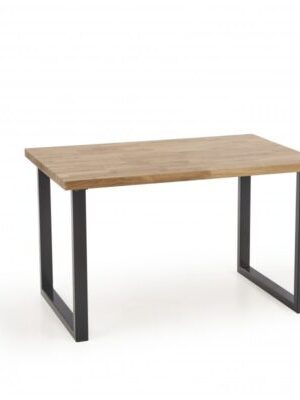 HALMAR Jedálenský stôl Dusu 140x85 cm prírodný dub/čierna