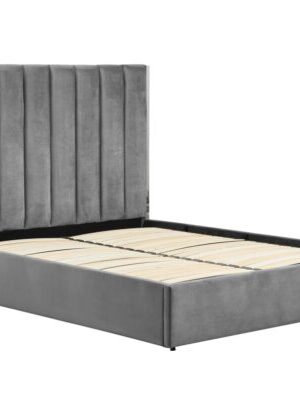 HALMAR Dvoulůžková postel Palazzo 160 x 200 cm šedo-stříbrná