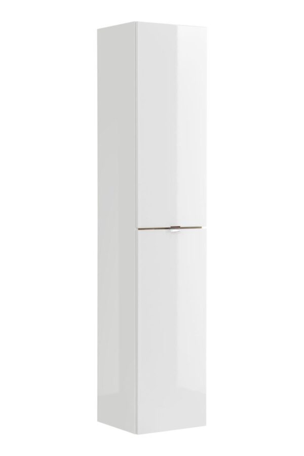 Comad Kúpeľňová skrinka vysoká Capri 800 2D biely lesk/dub kraft zlatý