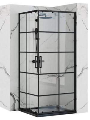 Sprchový kút Rea CONCEPT 80x80 cm čierny