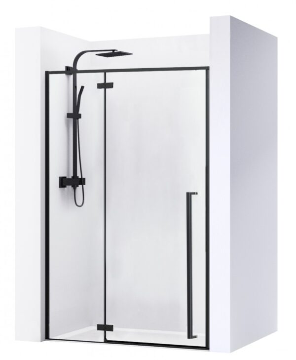 REA Sprchové dvere FARGO BLACK MAT 110 cm
