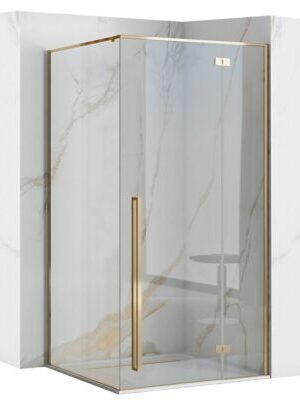 Sprchový kút Rea FARGO 80x100 cm zlatý