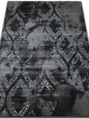 Dywany Lusczow Kusový koberec VOGUE 093 čierny / hnedý