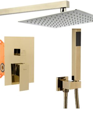 Sprchový set podomietkový + BOX Rea BENTO svetlozlatý