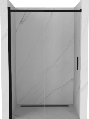 Sprchové dvere posuvné MEXEN OMEGA čierne 130 cm