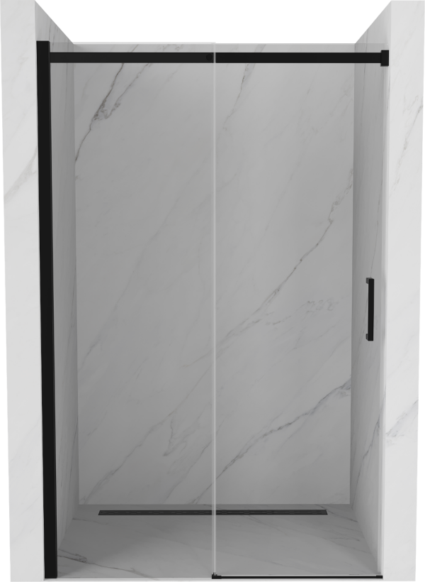 Sprchové dvere posuvné MEXEN OMEGA čierne 130 cm
