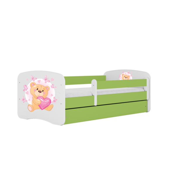 Kocot kids Dětská postel Babydreams medvídek s motýlky zelená