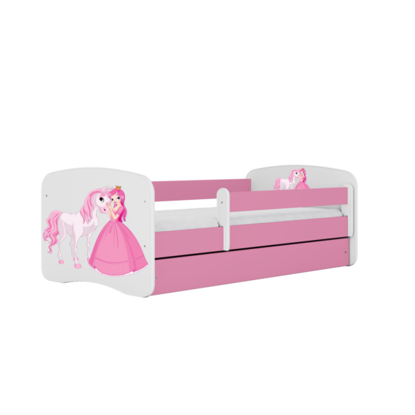 Kocot kids Detská posteľ Babydreams Princezná a poník ružová