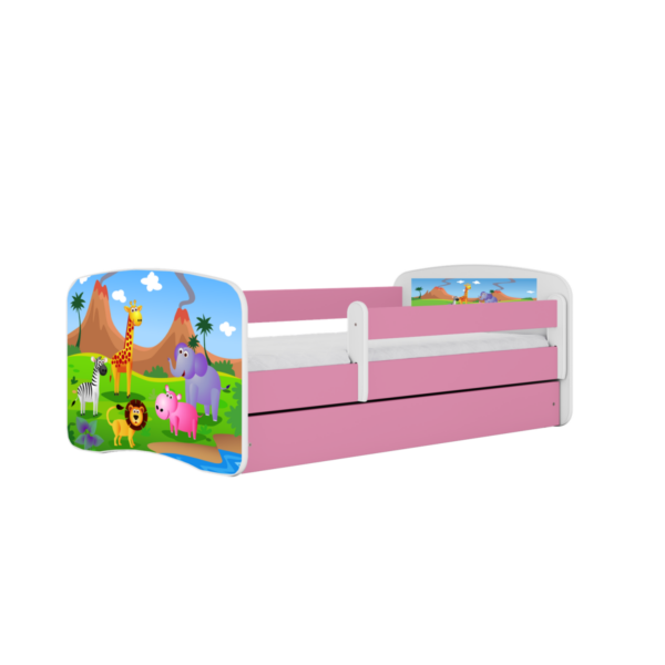 Kocot kids Dětská postel Babydreams safari růžová