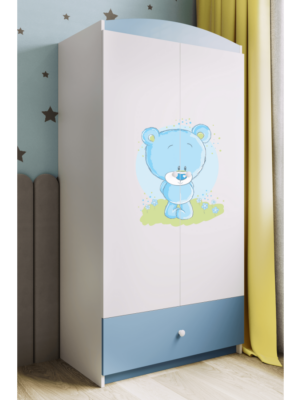 Kocot kids Detská skriňa Babydreams 90 cm medvedík modrá