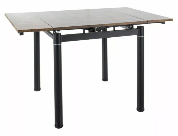 Signal Rozkládací jídelní stůl Franklin 80/131 cm vintage ořech/černý mat